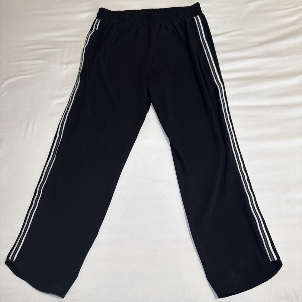 Peace Of Cloth Size Large Minimalist Track Pants Black Pull On Elastic Waist EUC